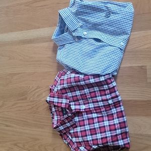 Childrens Place and Chaps plaid button up